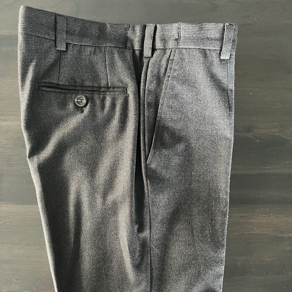 Mens Giorgio Armani Black label charcoal wool trousers - 31x31 - Picture 3 of 5